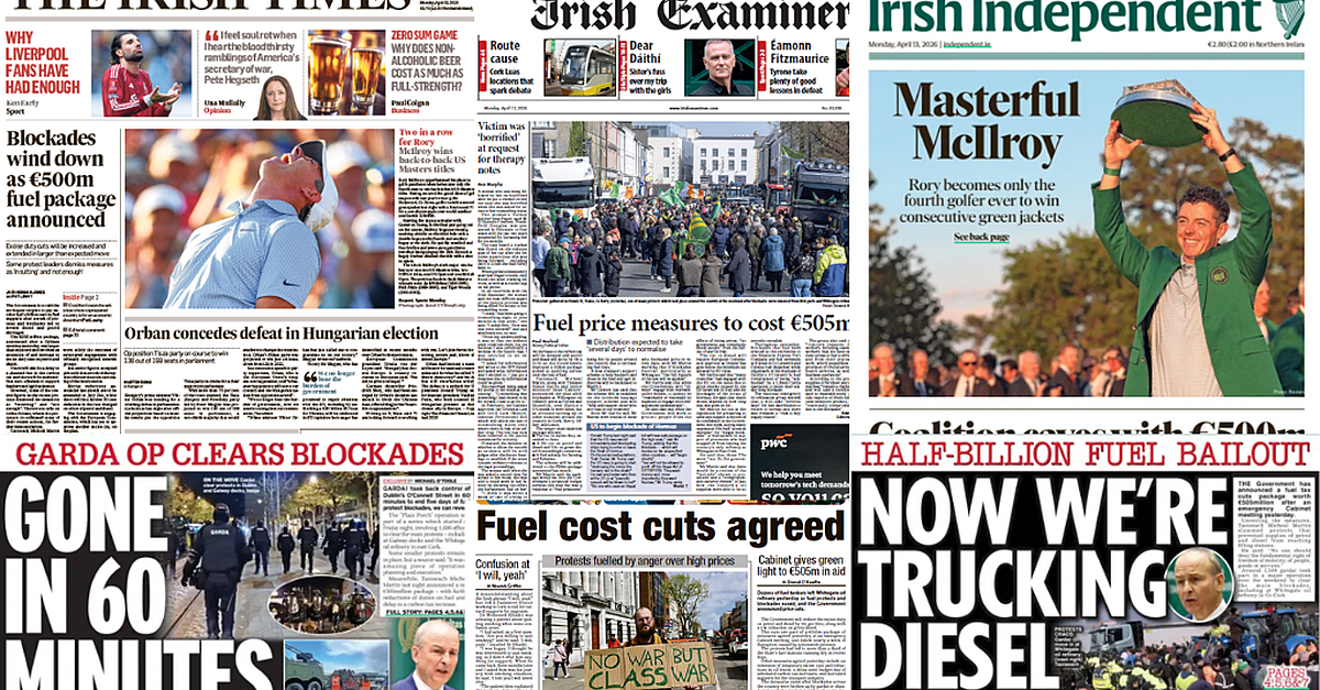 What the papers say: Monday's front pages