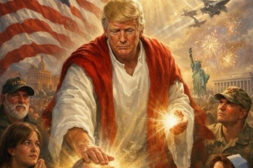 AI image posted by Donald Trump online.