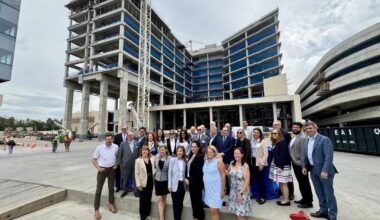 Inova Alexandria Hospital at Landmark marks topping-out milestone