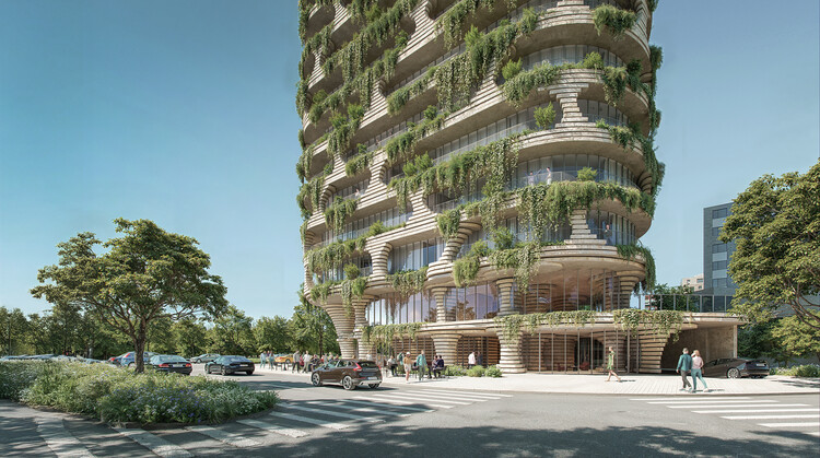 Kengo Kuma & Associates Unveils Its First Project in Ecuador with Qapital Tower - Image 4 of 10