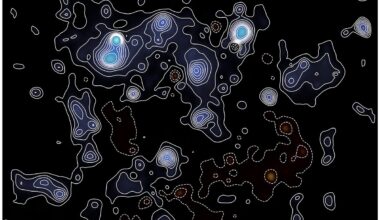 The team produced the most detailed map of dark matter yet, using JWST data to measure where the light of distant galaxies is bent by an unseen substance. Blue shows where the dark matter is concentrated. Credit: Dr Gavin Leroy, Professor Richard Massey, Cosmos-Web Collaboration