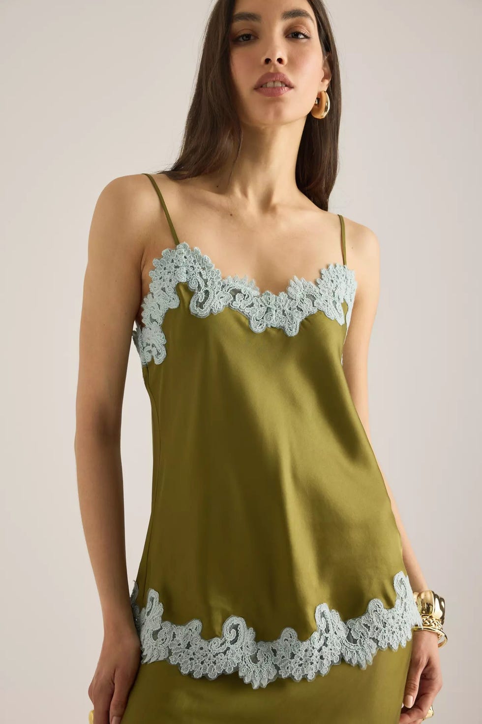 Lace Trim Cami Top