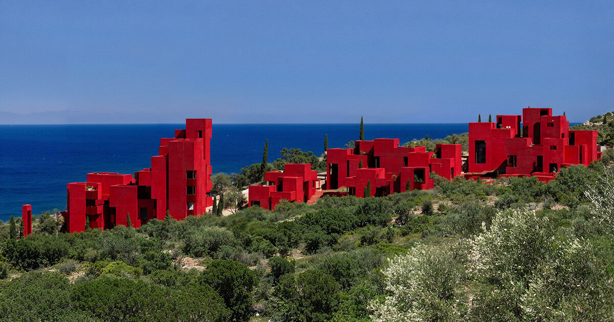 inside bofill taller de arquitectura's color-coded labyrinths