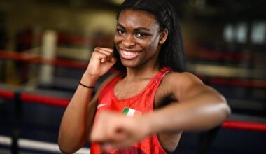 Evelyn fighting for Ireland and Dundalk’s Clann Naofa Boxing Academy