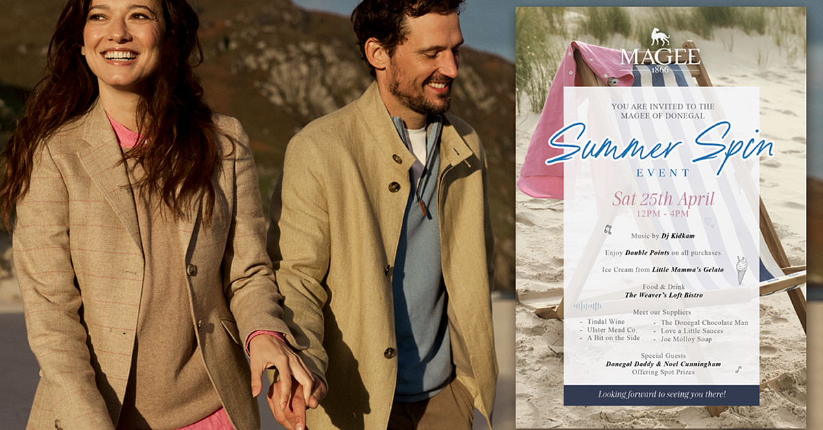 Come along to the Magee of Donegal Summer Spin!