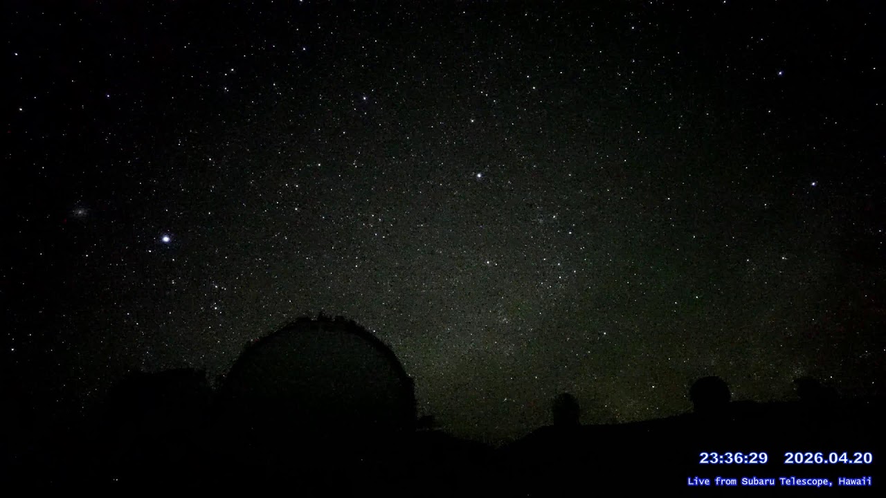 Meteor shower & MaunaKea East view LIVE from Subaru telescope NAOJ, Hawaii - YouTube