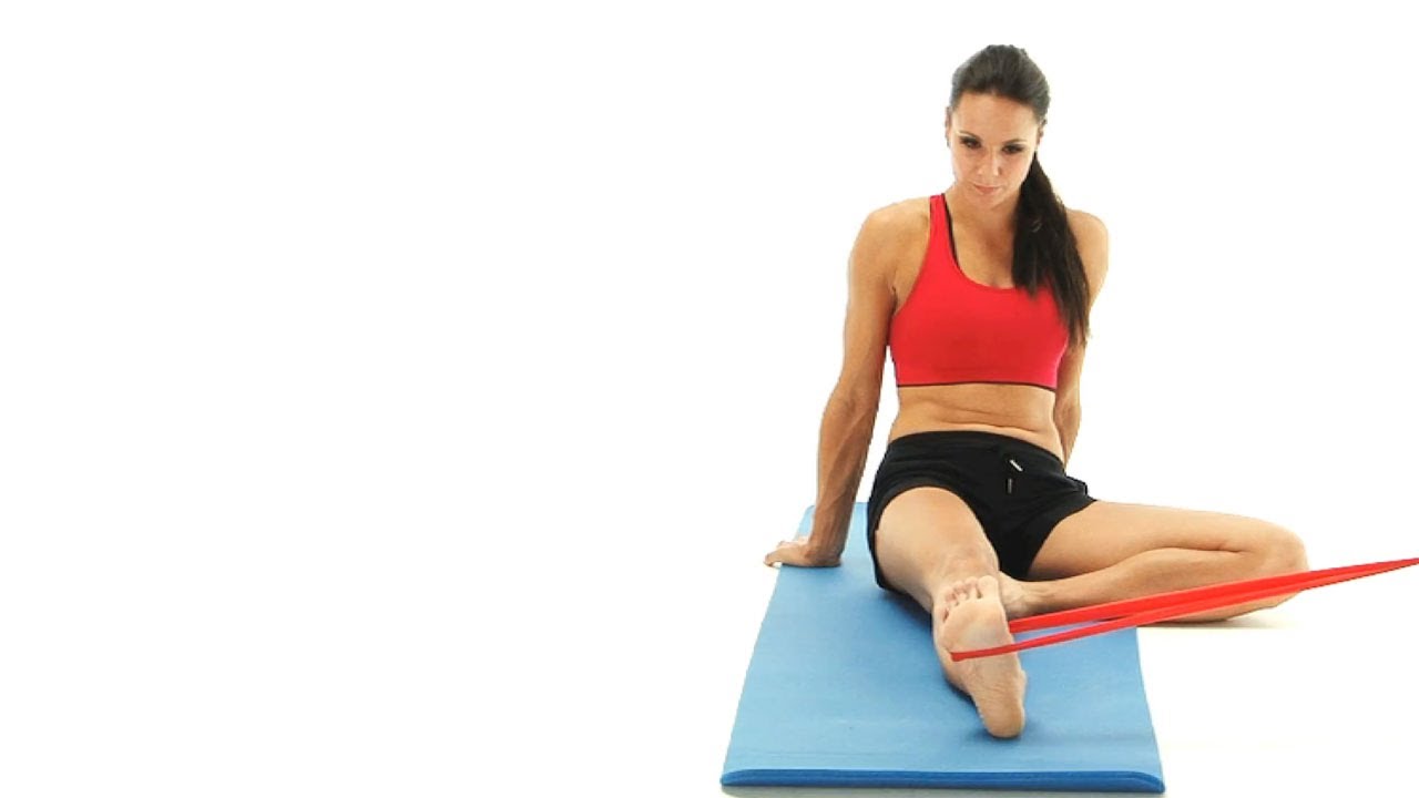 Ankle exercise - ankle eversion with band - YouTube