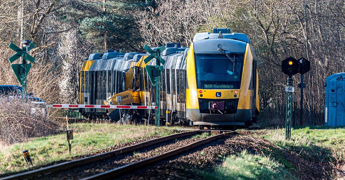 Massive emergency response after two trains collide in Denmark