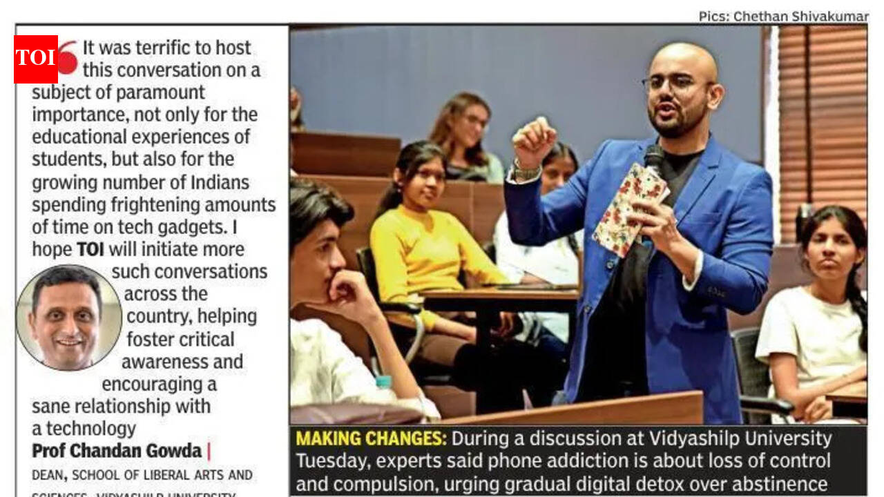At Let’s D-Stress, experts break down phone addiction beyond screen time | Bengaluru News