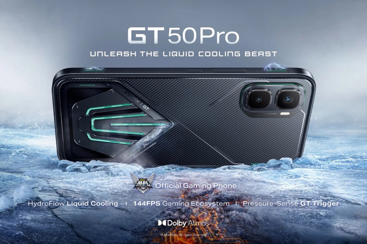 Infinix GT 50 Pro arrives with HydroFlow liquid cooling, dual-pressure shoulder triggers and Dimensity 8400