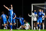 thumbnail: Waterford's Dean McMenamy, 27, celebrates after scoring his sides equalising goal against Galway United at the RSC. Photo: Michael P Ryan/Sportsfile