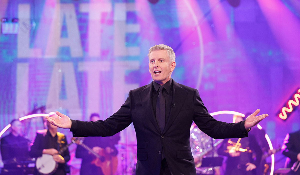 Patrick Kielty pictured on the RTÉ Late Late New Years Eve special. Pic: Andres Poveda