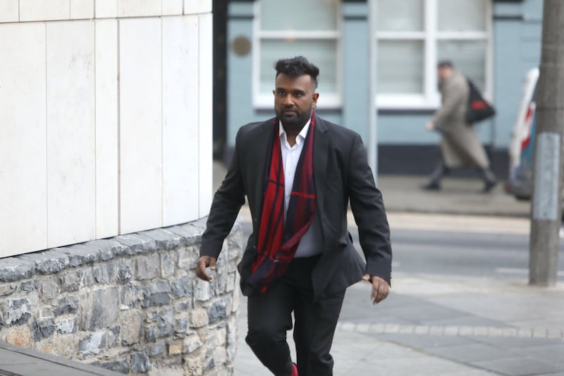 Daniel Ramamoorthy, who was found guilty by a jury of one count of sexually exploiting a teenager. Photograph: Collins Courts