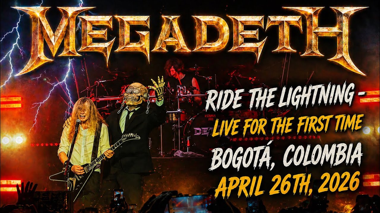 Megadeth - Ride The Lightning / Bogota, Colombia - April 2026 - YouTube