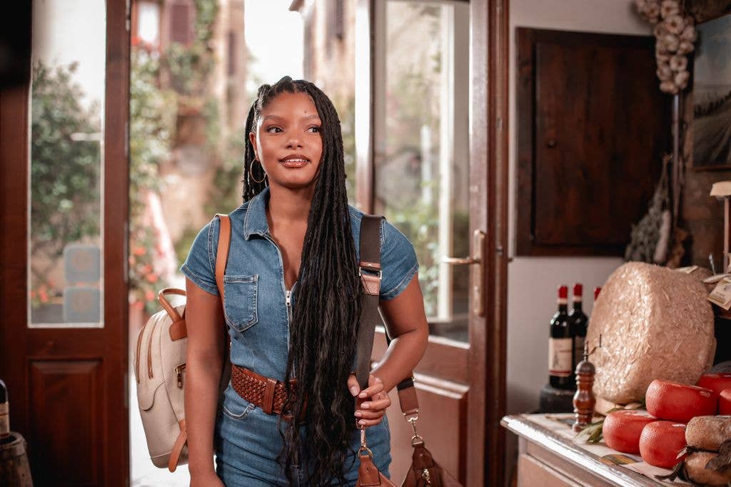 Halle Bailey stars as Anna in You, Me & Tuscany