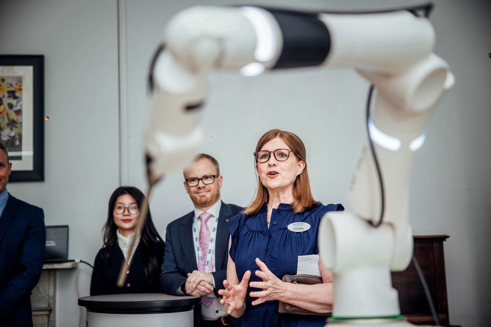 Pictured at the launch of the Versius robotic surgery system launched at St John’s Hospital Limerick was Emer Martin, CEO, St John’s Hospital. St John’s is now the first model 2 hospital in Ireland offering robotic-assisted procedures to public patients and the first hospital in Ireland to launch the Versius platform. Made possible through a €2.5 million donation from the JP McManus Pro-Am 2022, this initiative will mean reduced pain, shorter hospital stays and faster recovery times for patients across the Mid West.