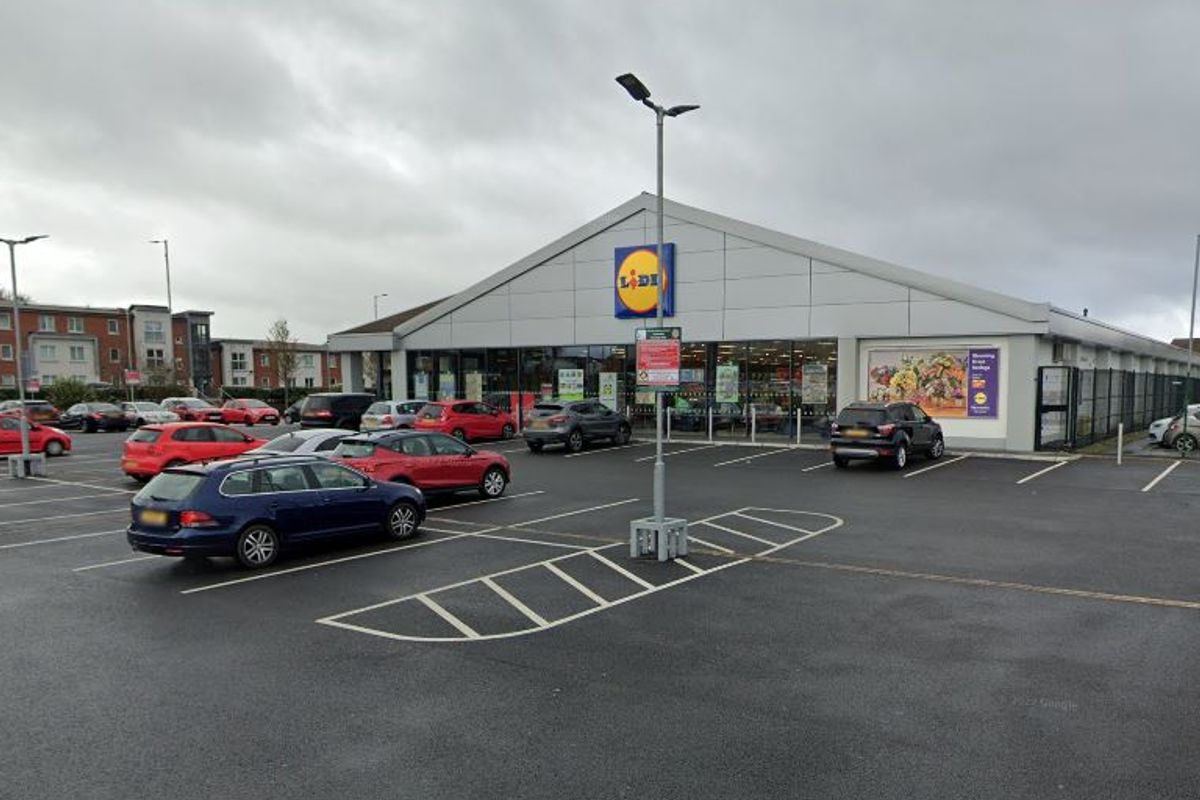 The Lidl supermarket site in Dundonald, Co Down