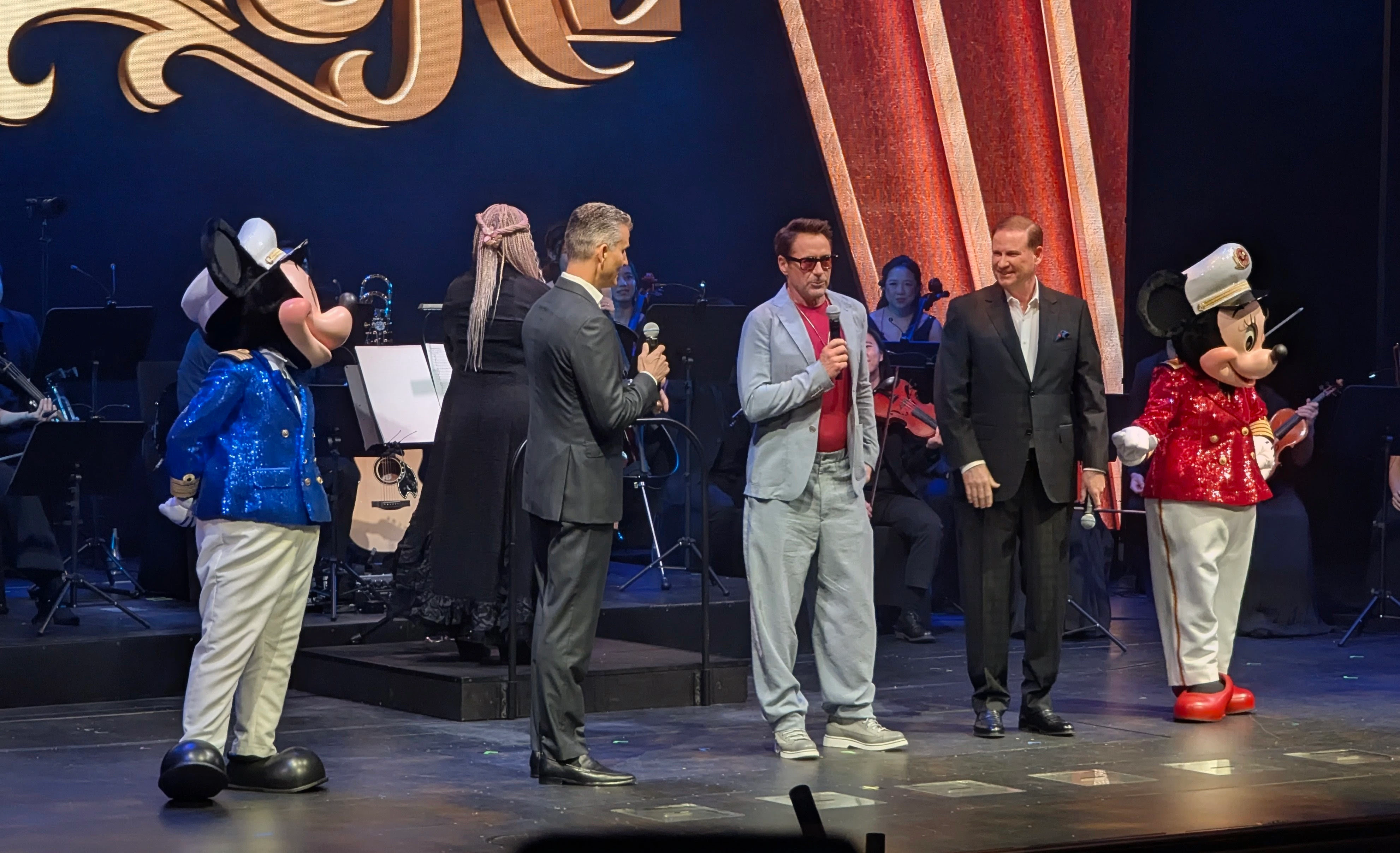 Robert Downey Jr at the christening ceremony. Photo: Author