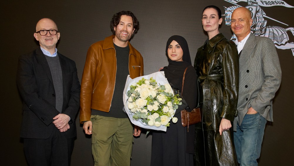 Aamana Yasin, middle, Winner of Burberry-backed Reimagining Materials Competition