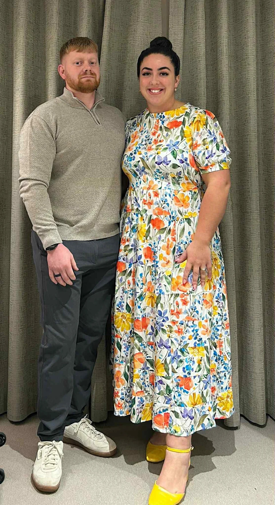 Kaitlin Hicks with her husband