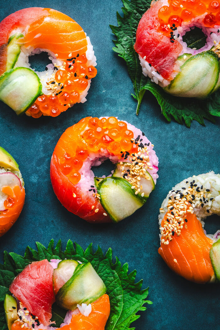 Food Portraiture: Sushi Doughnuts By Verity Genco