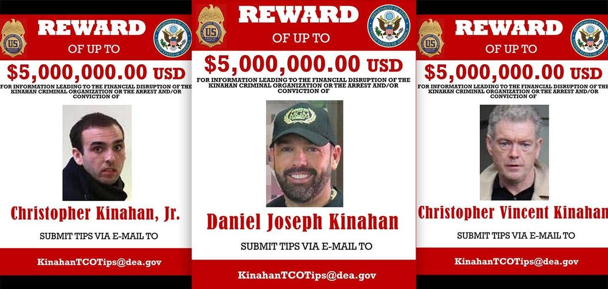 Wanted Posters for Christopher Kinahan's family