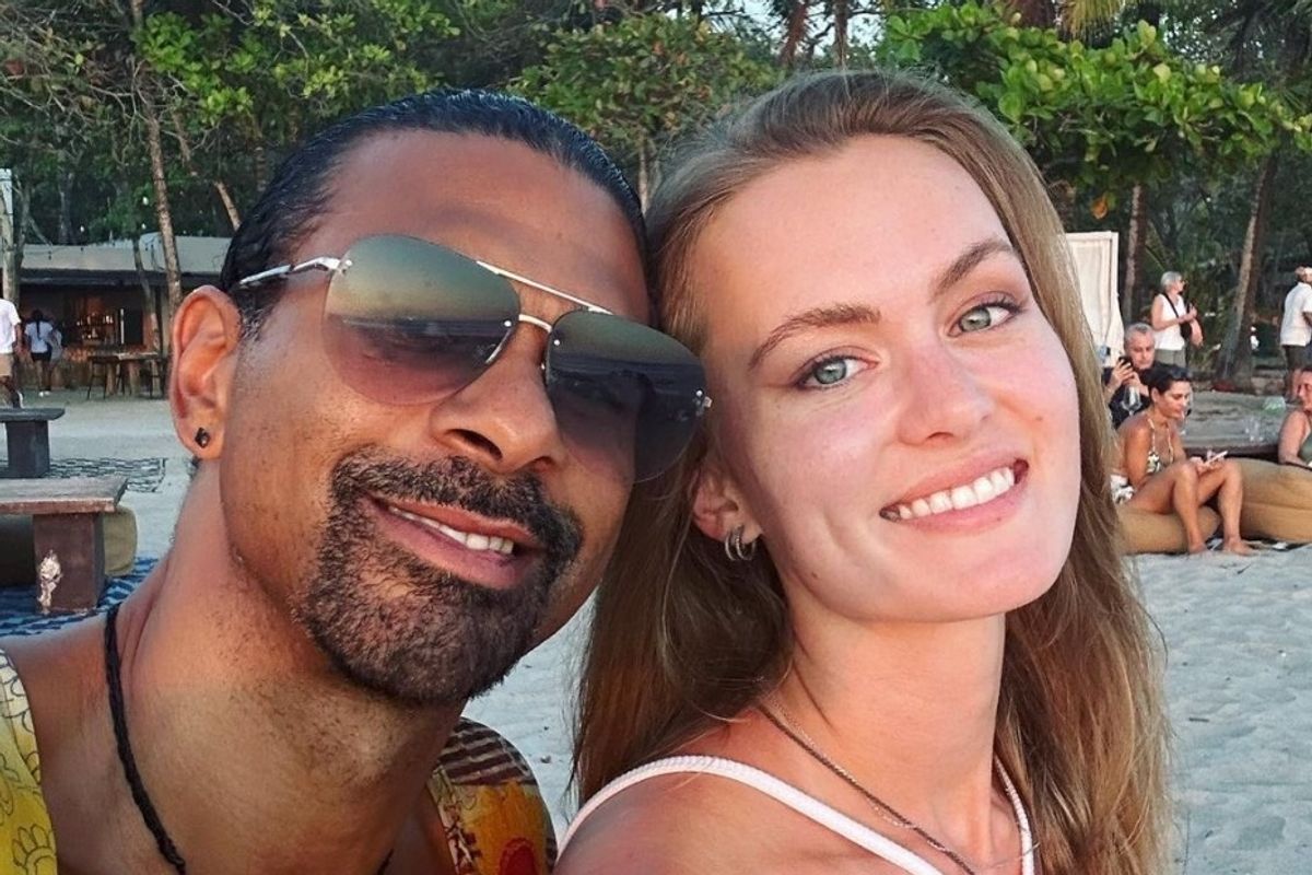 David Haye and girlfriend Sian Osborne