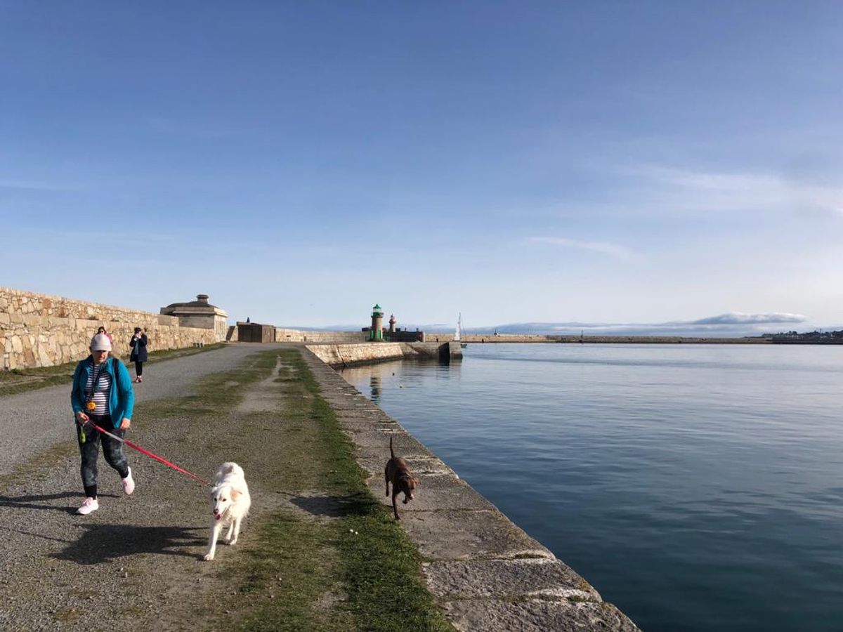 File photo of sunshine at Dun Laoghaire Harbour