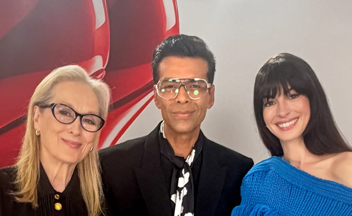 Karan Johar Meets 'Guru' Meryl Streep In Tokyo Alongside Anne Hathaway: 'My Knees Were Rattling'