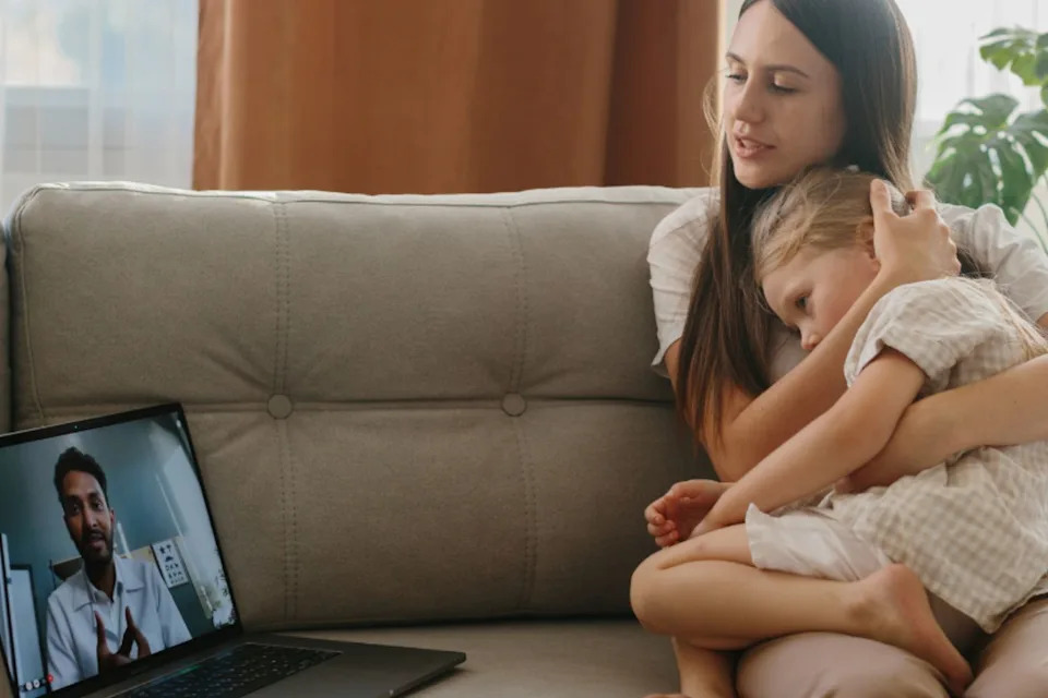 Telehealth appointments mean Aussies don't have to travel to see the GP when sick. Picture: Hola Health