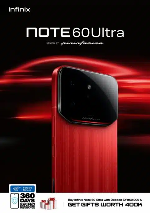 Supercar-Inspired Design Meets Satellite Connectivity in NOTE 60 Ultra. Launching in Nigeria This week 2 3 1