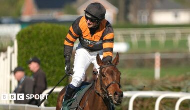 Patrick Mullins riding Nick Rockett at the 2025 Grand National