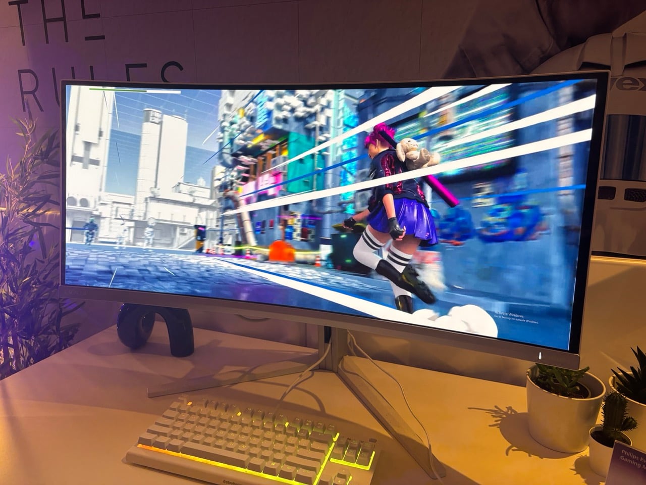 Philips Evnia 34M2C8600P WQHD 5th generation QD-OLED gaming monitor surfaces