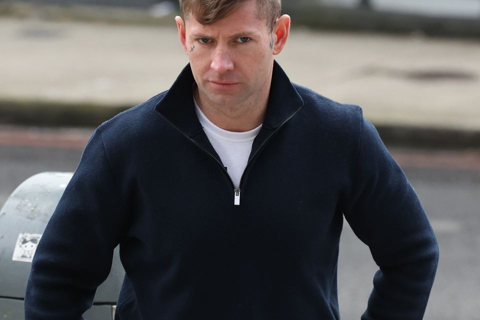 24/4/2026Brian McKeown, 29yrs, of Mulhuddrick Avenue, Clondalkin, Dublin pictured arriving at the Criminal Courts of Justice (CCJ) on Parkgate Street in Dublin for a court appearance. pic: IrishPhotoDesk.ie