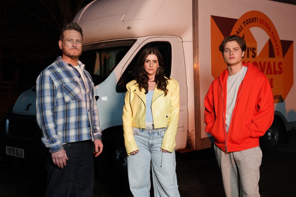 embargo 07042026 beth, jonah and caleb keane in hollyoaks