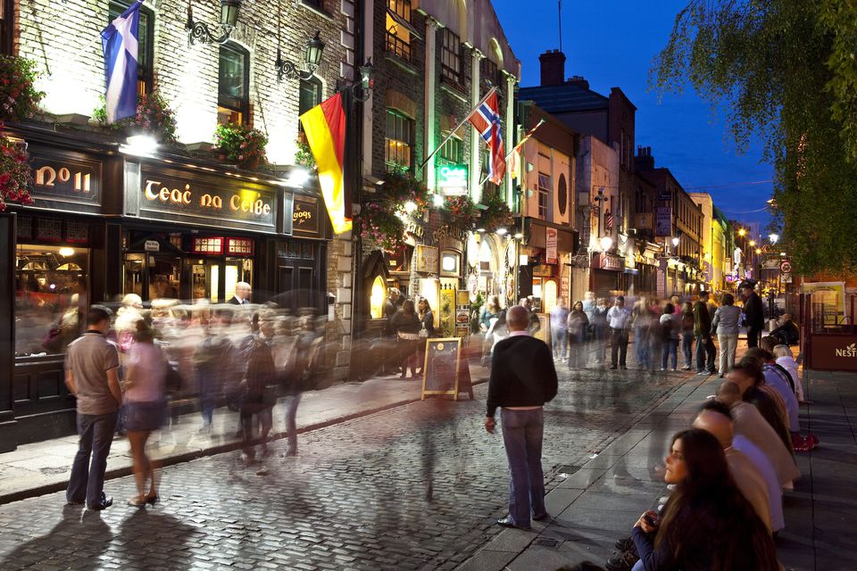General view of Temple Bar in Dublin. Photo: Getty