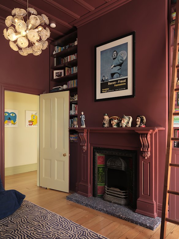 Colour drenching anyone? The design team at Pac Studio match walls in Dulux Brown Ranch with a butter yellow door. The project is another finalist in this year’s awards.