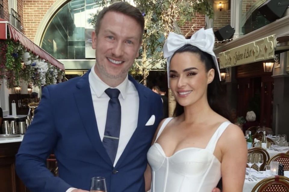 Laura Fox with husband Brian Moran. Photo: Laura Fox/Instagram.