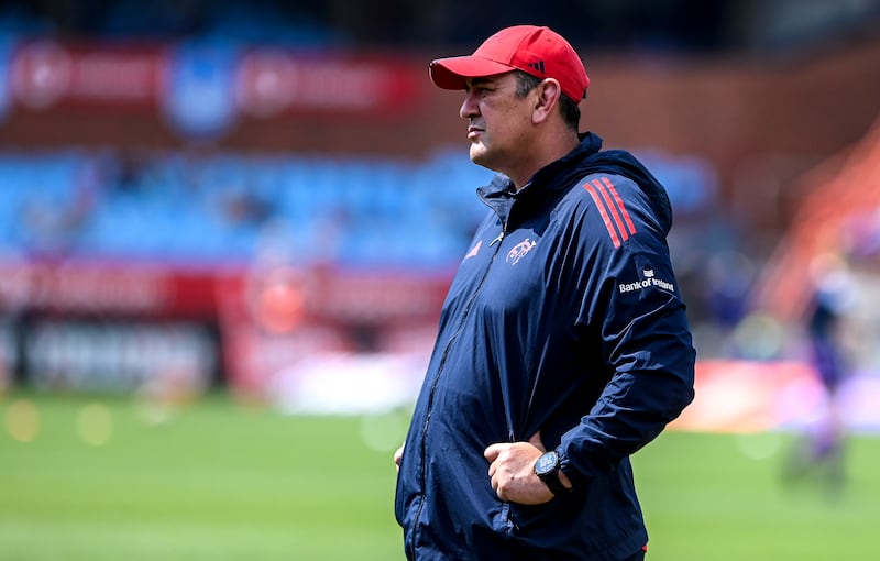 Head coach Clayton McMillan is not responsible for everything that happens at Munster. Photograph: Darren Stewart/Steve Haag Sports/Inpho