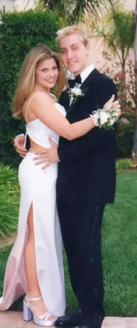 Danielle Fishel and Lance Bass's original prom photo.Credit: Danielle Fishel/Instagram