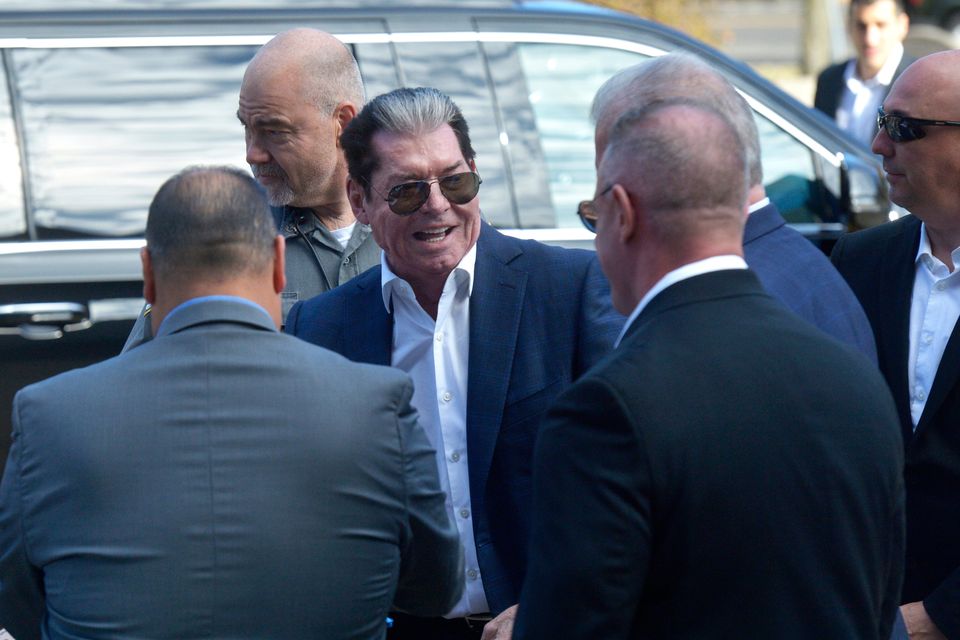 Vince McMahon arrives at Stamford Superior Court, October 16, 2025, Stamford, Connecticut. Photo: 'Connecticut Post' via Getty Images