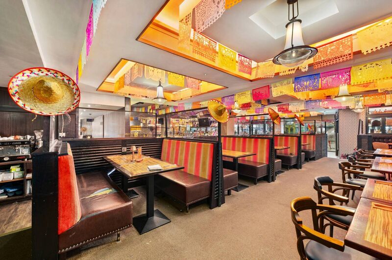 Colourful interior of Tequila Jacks 