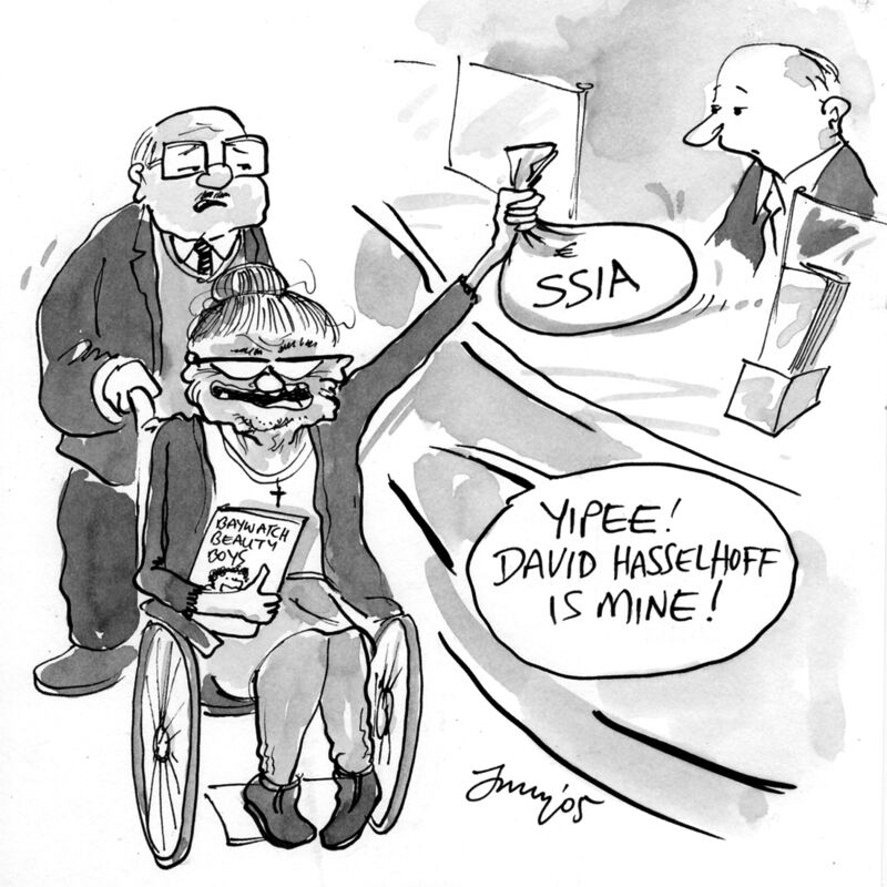 A 2005 cartoon depicting maturing SSIA accounts and what people would spend the money on. File picture