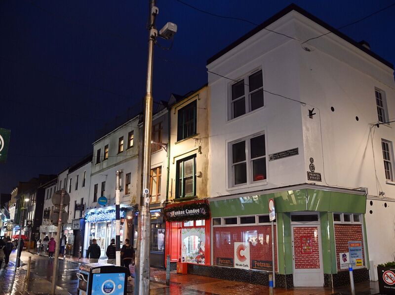 The former O’Connor's shoe shop at No 57 Oliver Plunkett St, where the upper floors have since been converted into apartments. File picture Denis Minihane