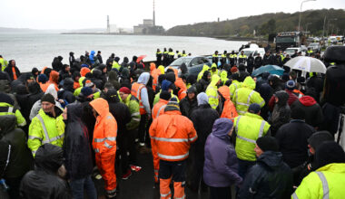 Water cannon arrives in Cork city amid protests at Whitegate oil refinery and fuel depots