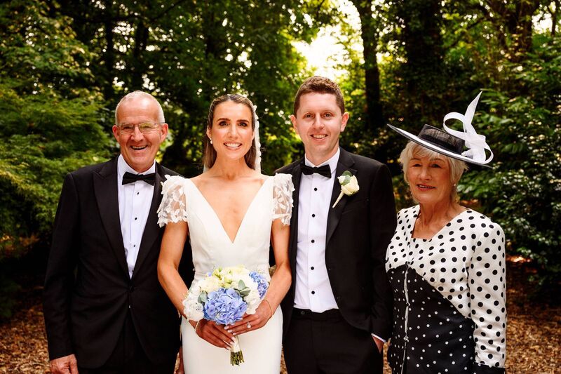 Aoife McCarthy and Ciarán Jones with the Aoife's parents Joan and John McCarthy.