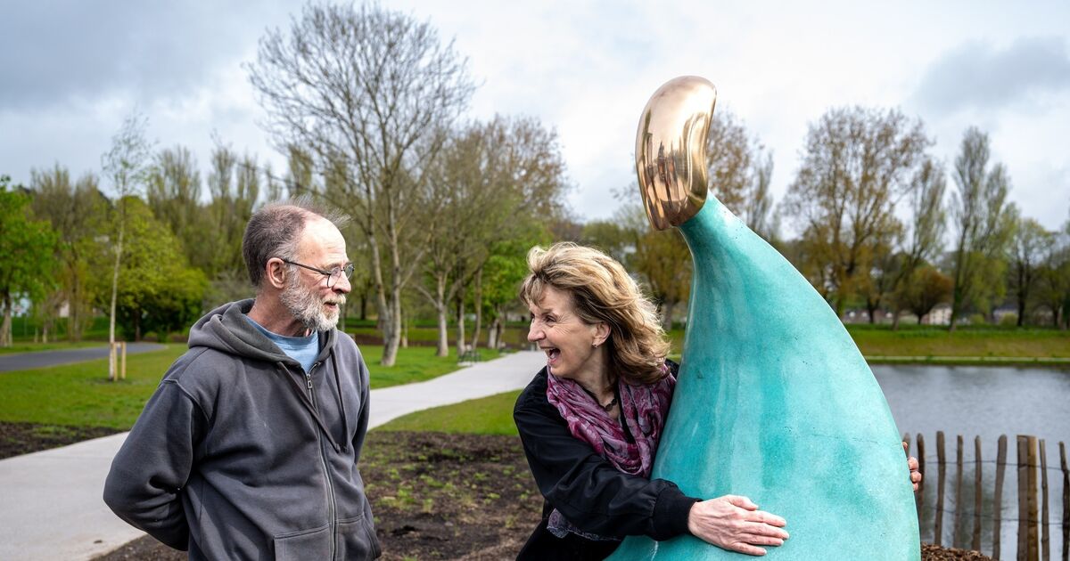 A new sculpture dedicated to the Chornobyl nuclear disaster installed at the Marina Park