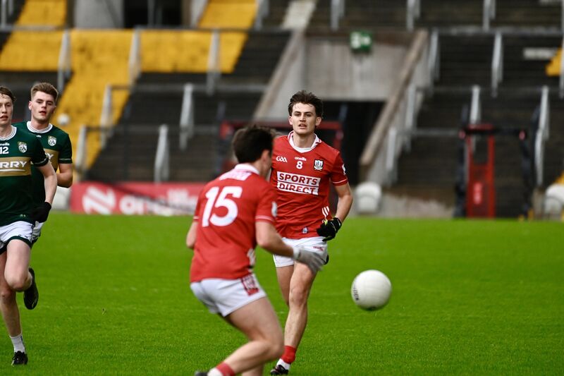 Darragh Clifford and Danny Miskella in action for Cork against Kerry. Picture: Noel Sweeney