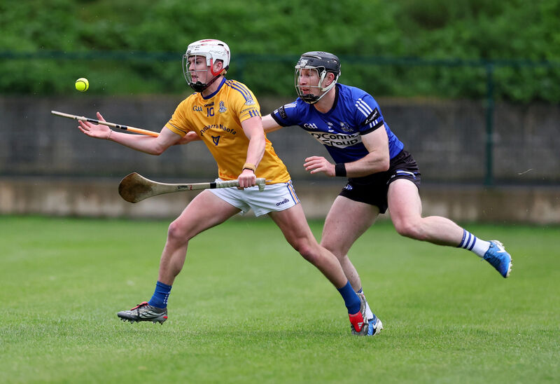  Brian Murphy, Sarsfields, John Wiggington Barrett, St. Finbarr's. 2026 Red FM Division 1 Hurling League, Sarsfields V's St. Finbarrs, at Riverstown, Glanmire, Co. Cork.