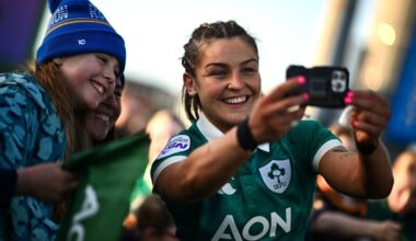 Ireland reward record-breaking crowd with first half blitz